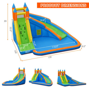 inflatable bounce house water slide