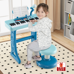 Kids Piano Keyboard 37-Key Kids Toy Keyboard Piano with Microphone for 3+ Kids