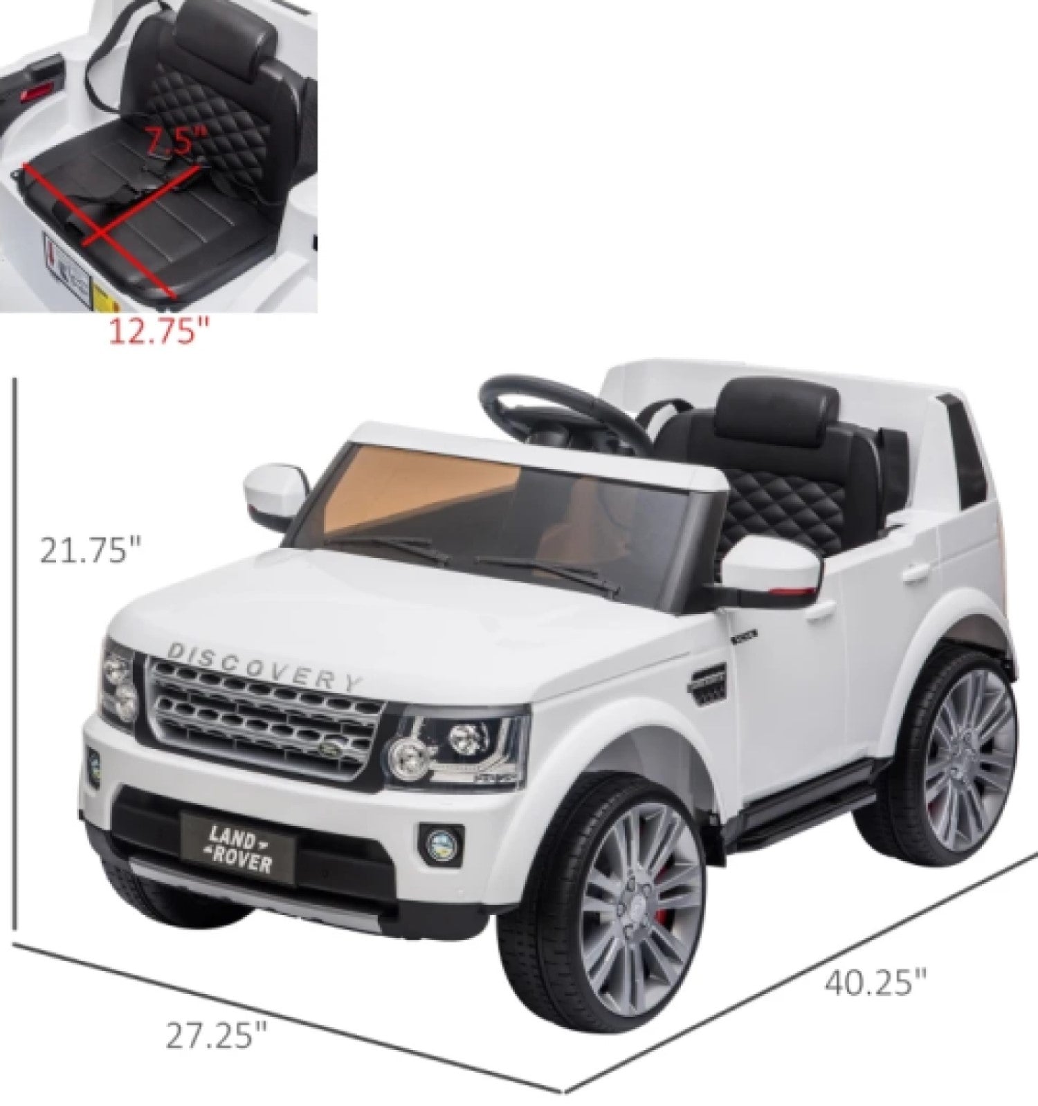 12V Battery Powered Kids Landrover Discovery4 Ride On Toy