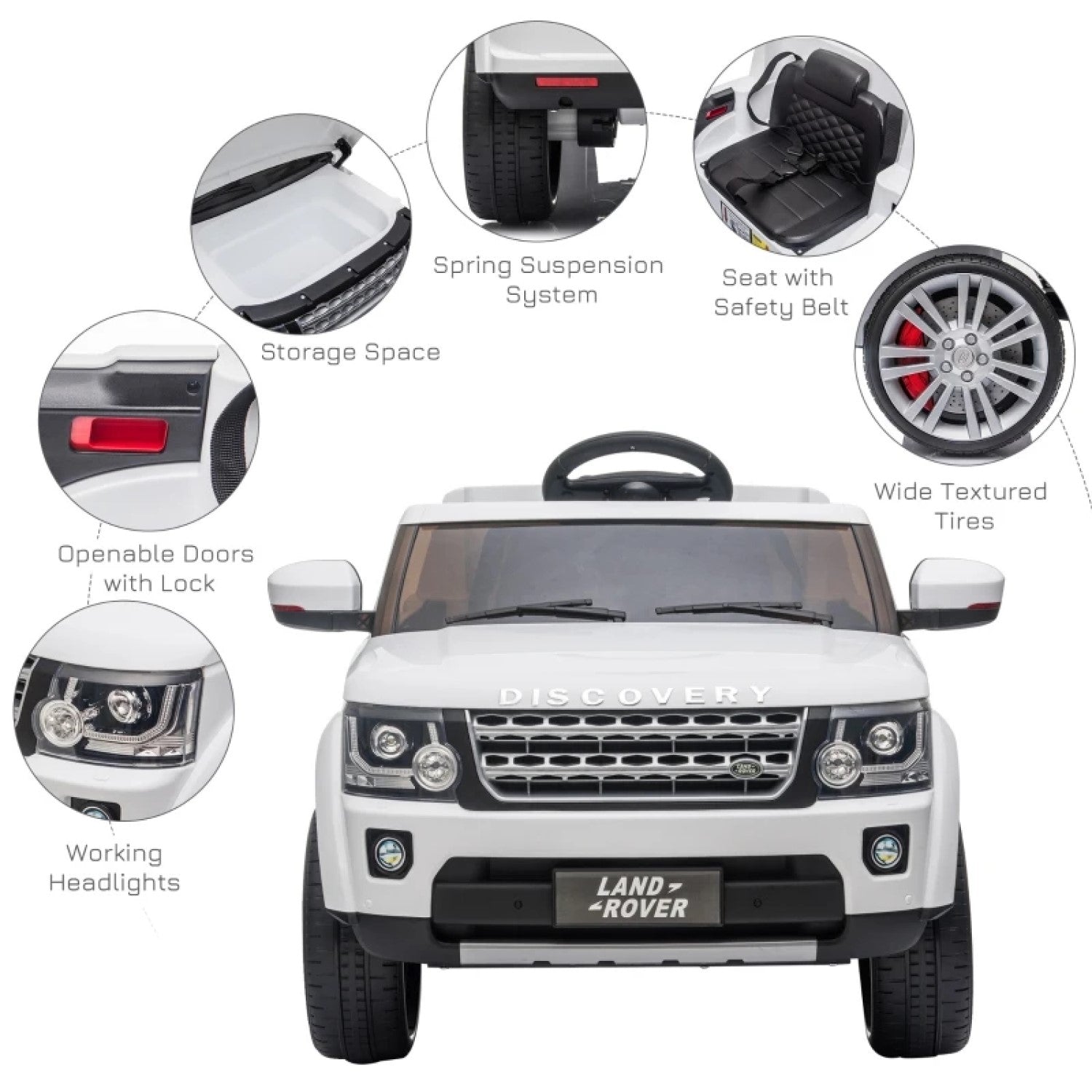12V Battery Powered Kids Landrover Discovery4 Ride On Toy