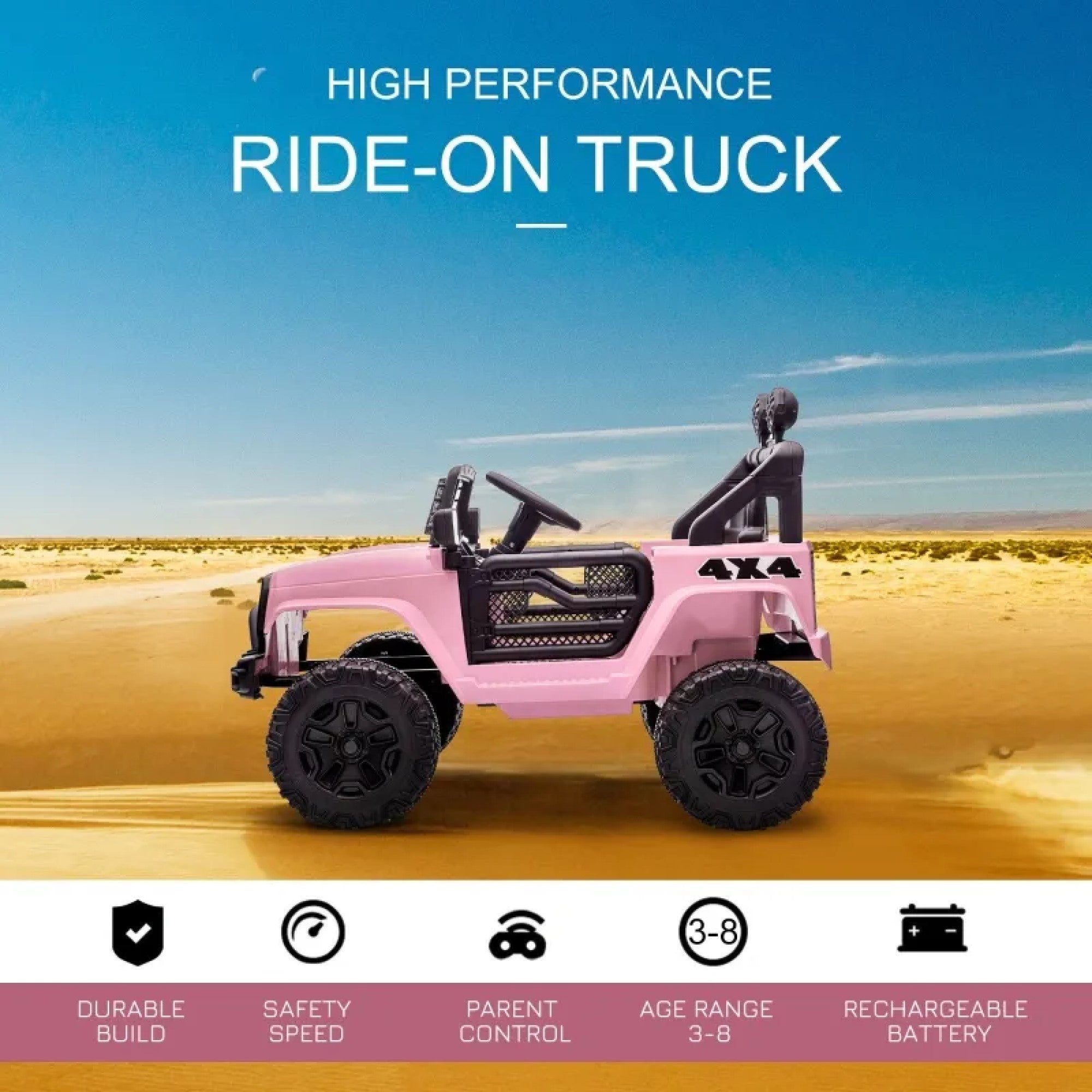 Pink power wheels jeep