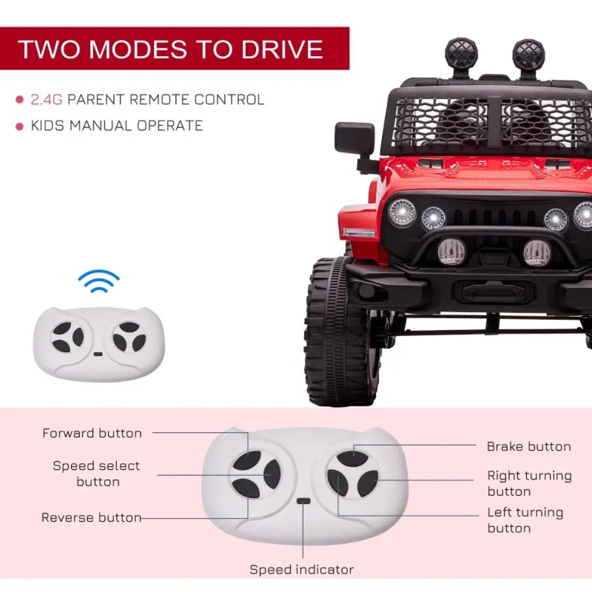 12 volt jeep ride on