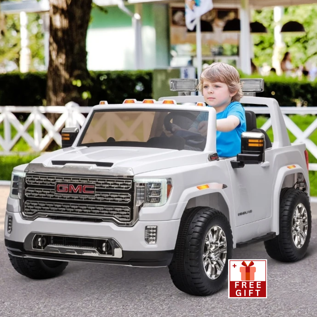 12V Licensed GMC Sierra HD Battery Kids Ride On Car