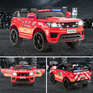 12V Police Car Ride-On for Kids with Remote Control - Electric Toy Vehicle