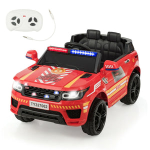 12V Police Car Ride-On for Kids with Remote Control - Electric Toy Vehicle