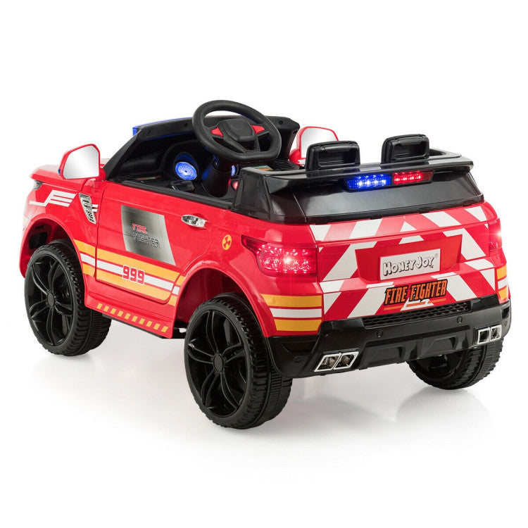 12V Police Car Ride-On for Kids with Remote Control - Electric Toy Vehicle