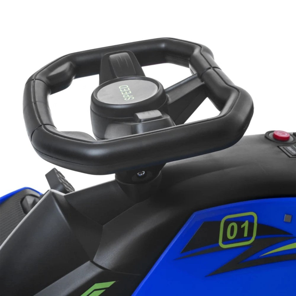 12V Electric Drifting Ride-On Go Kart with Slow Start, Music, Lights