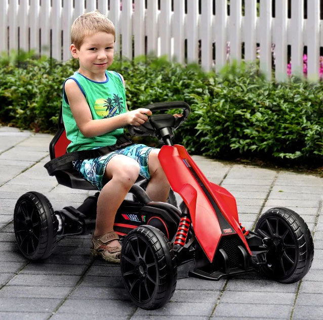 electric pedal go kart 12V Electric Go Kart for Kids – Adjustable Speed, Safe & Fun Ride 12V Electric Go Kart for Kids, featuring adjustable speed settings for a customizable driving experience. This go-kart offers exciting
