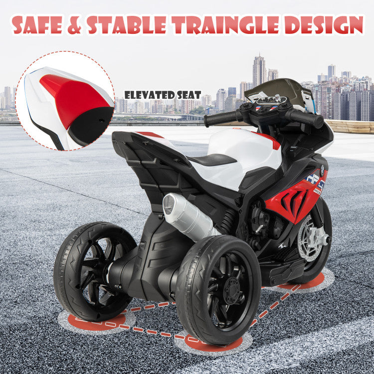 12V Licensed BMW Ride-On Motorcycle for Kids, Electric Toy Bike for Ages 3-8