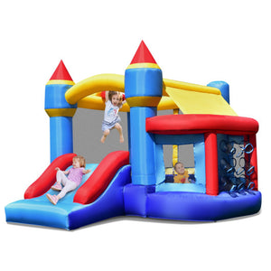 inflatable bounce house with blower