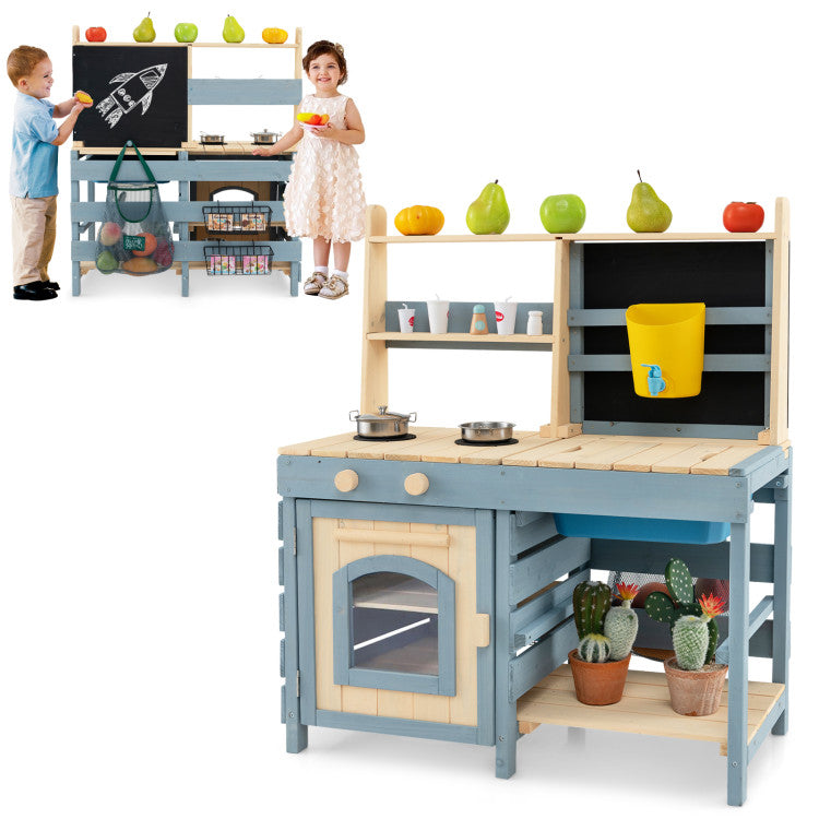 kids outdoor mud kitchen