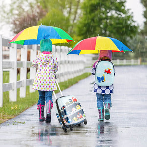 2-Piece Kids Carry-On Luggage Set with 12-Inch Backpack - Travel Suitcase for Kids