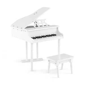 30-Key Kids Piano Keyboard Toy with Bench, Lid & Music Rack - Educational Fun