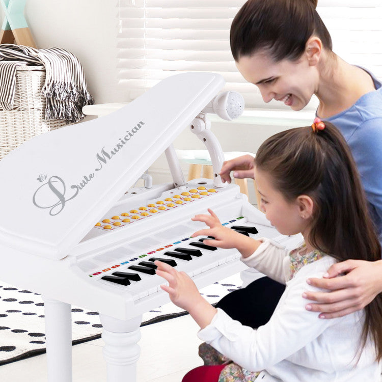 31-Key Kids Piano Keyboard with Stool, Lid & Bench - Ideal for Beginner Pianists
