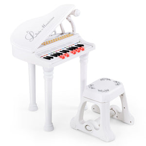 31-Key Kids Piano Keyboard with Stool, Lid & Bench - Ideal for Beginner Pianists