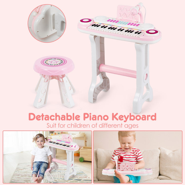 37-Key Electronic Piano Keyboard Playset for Kids – Musical Toy with Fun Features