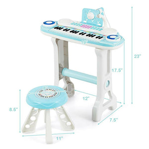 37-Key Electronic Piano Keyboard Playset for Kids – Musical Toy with Fun Features