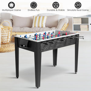 48" Competition-Size Wooden Foosball Table for Home Recreation and Family Fun