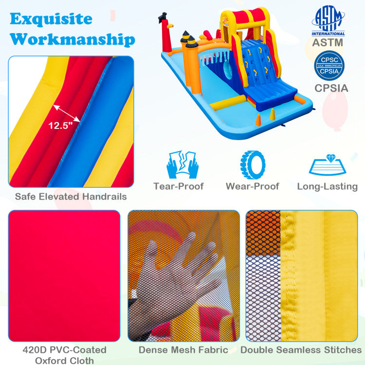 inflatable bounce house with blower