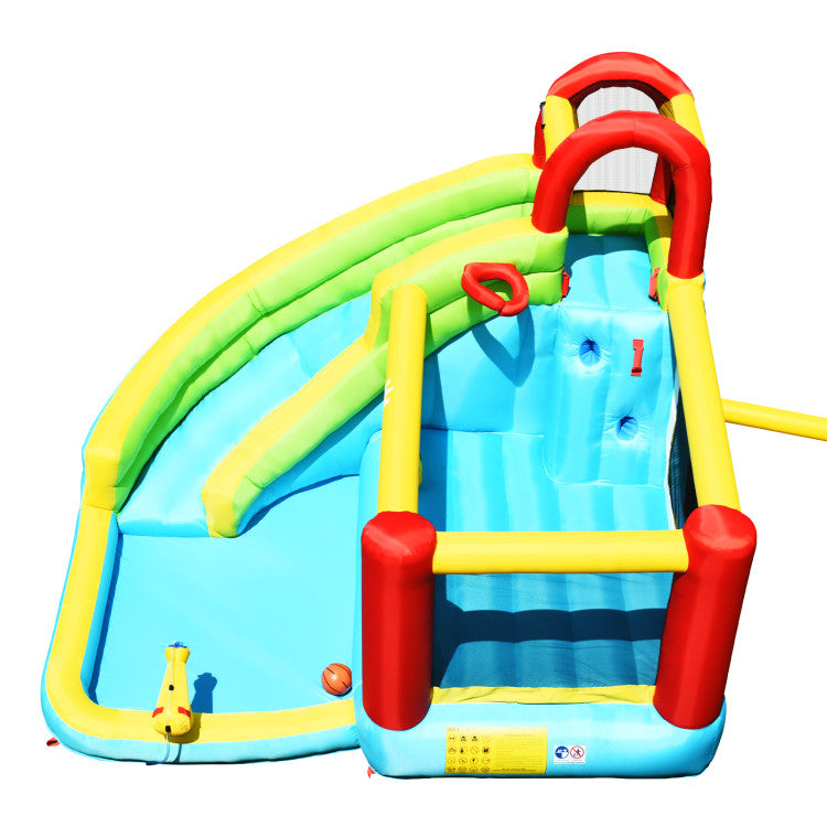 inflatable bounce house water slide