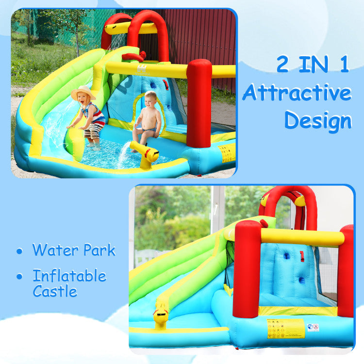 inflatable bounce house water slide