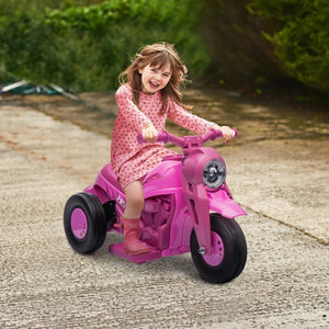 6V Kids Electric Ride-On Motorcycle with Bubbles, 3 Wheels, LED Headlight & Music