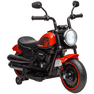 6V Kids Motorcycle with Training Wheels, Single-Button Start, and Safe Design