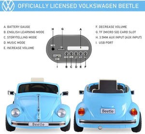6V Licensed Volkswagen Beetle Ride-on Kids Electric Car