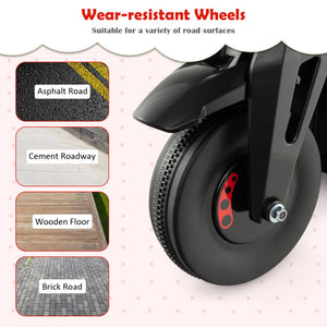 6V Kids Electric Ride-On Motorcycle with Bubble Maker, Music, and LED Lights