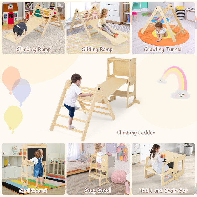7-in-1 Toddler Climbing Toy Table & Chair Set for Kids Aged 3-14 | Boys & Girls