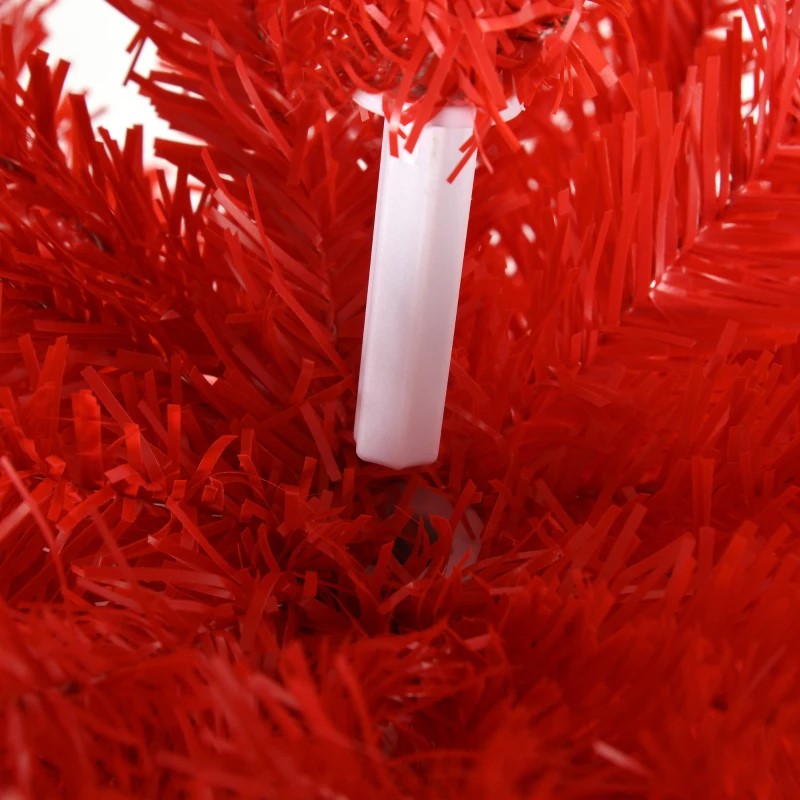 7FT Decorated Pencil Christmas Tree with 499 Realistic Branch Tips & Plastic Stand