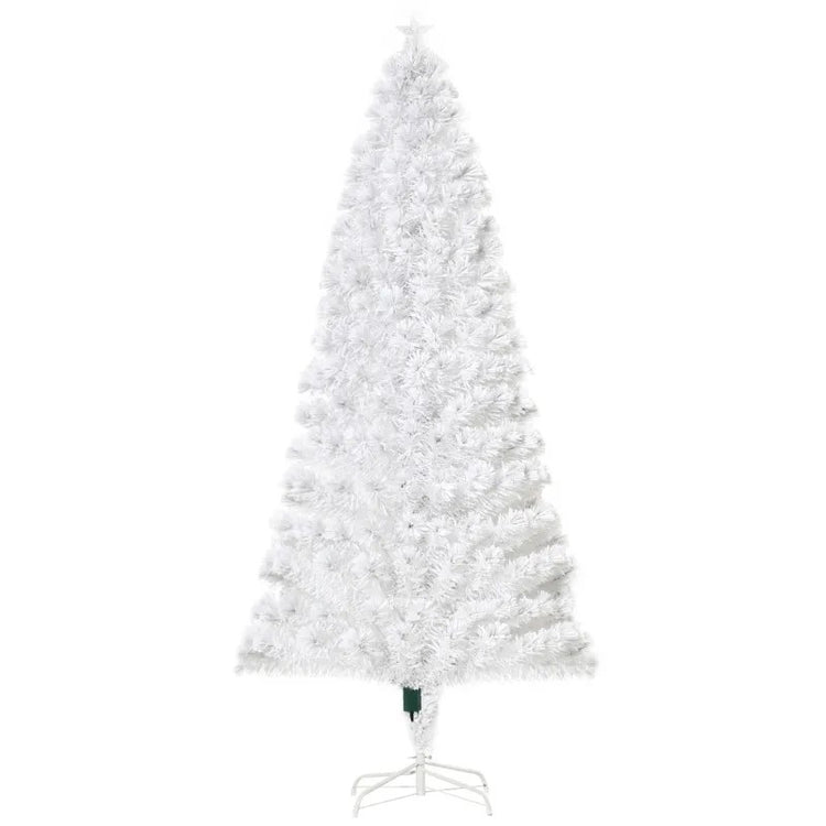 7ft Tall Artificial Christmas Tree with 280 Multi-Color Fiber Optic LED Lights