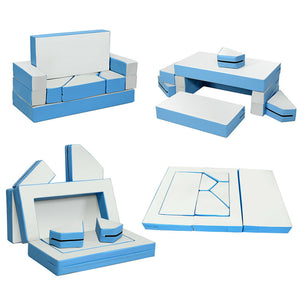 8-Piece Kids 4-in-1 Climb and Crawl Foam Playset – Soft Activity Set for Toddlers