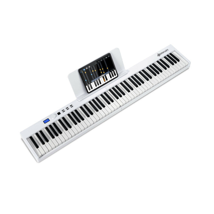 88-Key Foldable Digital Piano with MIDI, Bluetooth Connectivity & Portable Design