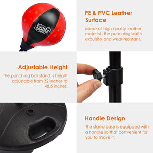 Adjustable Kids Punching Bag Toy Set with Boxing Gloves for Active Playtime - Toy Sports for Preschoolers