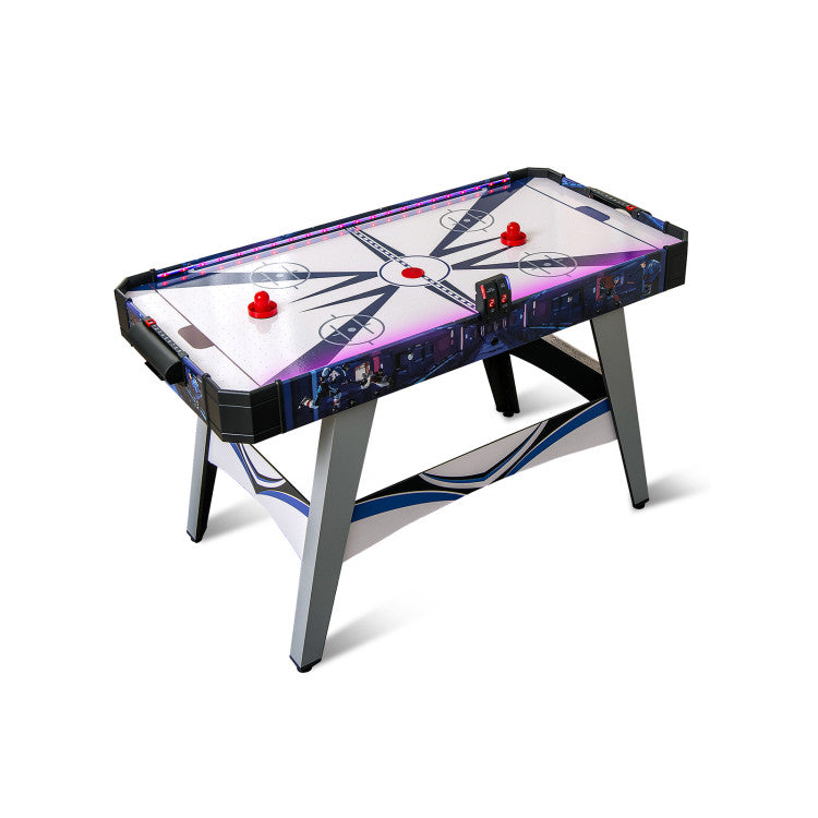 Air Hockey Game Table with 2 Pushers & Pucks – Fun Indoor Air-Powered Game