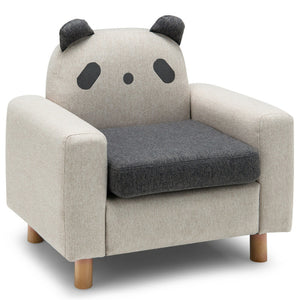 Comfortable Kids Sofa with Armrests and Thick Cushion – Soft Velvet Upholstery Seating