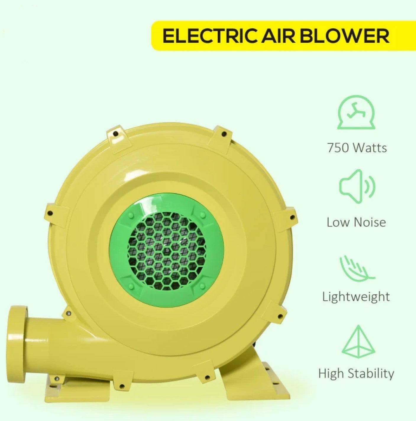 Electric Air blower 750-Watt Fan Inflatable Blower Compact