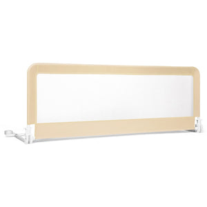 59" Foldable Breathable Baby Bed Rail Guard with Safety Strap for Secure Sleep Protection