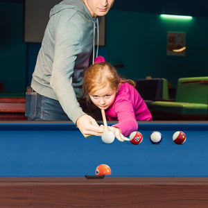 48-Inch Wooden Pool Table with Full Set of Balls – Ideal for Kids and Adults