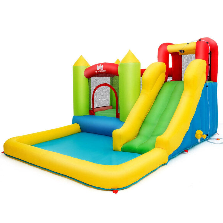 inflatable bounce house water slide