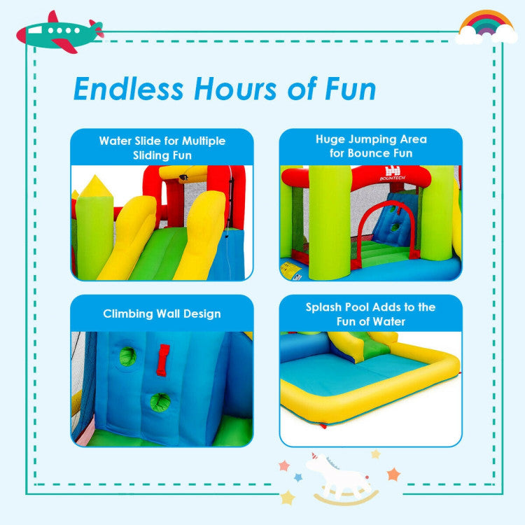 inflatable bounce house water slide