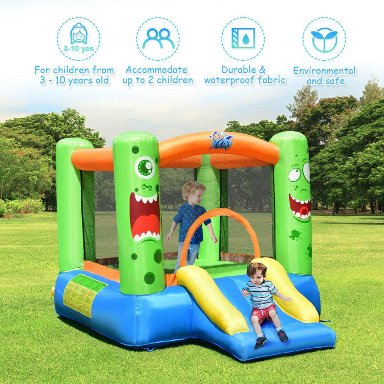 inflatable bounce house with blower
