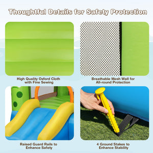 inflatable bounce house with blower