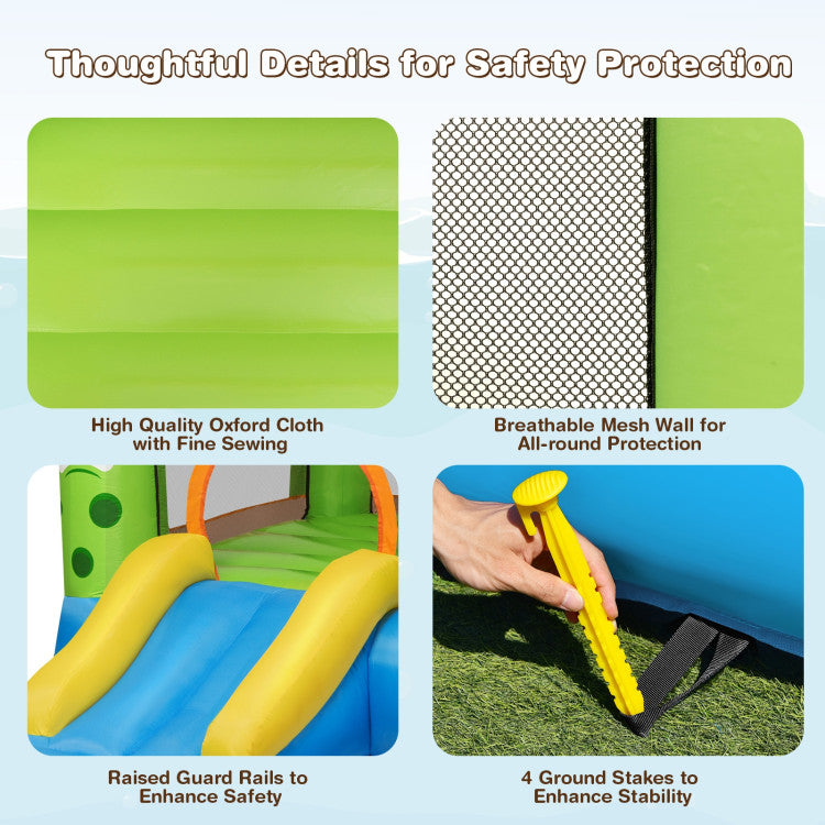 inflatable bounce house with blower