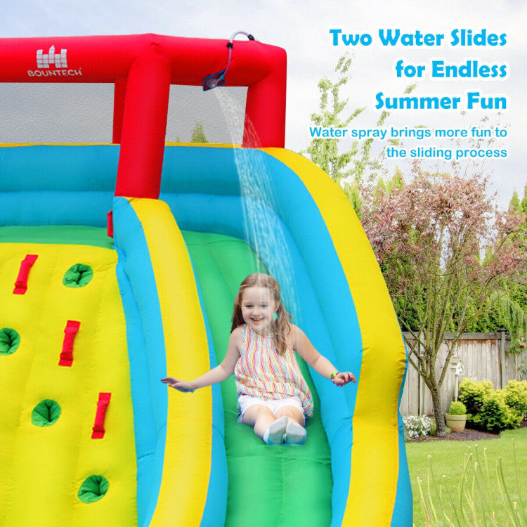inflatable bounce house water slide
