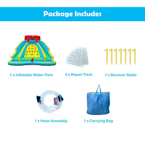inflatable bounce house water slide