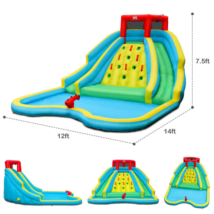 inflatable bounce house water slide