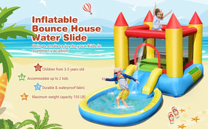 inflatable bounce house with slide