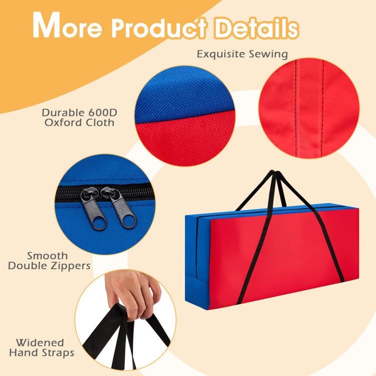 Jumbo 4-in-a-Row Game Storage Bag – Durable Carrying Case for Giant 4-to-Score Set